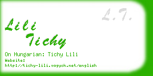 lili tichy business card